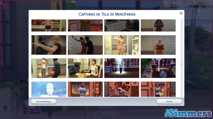 utilizando as lembranças