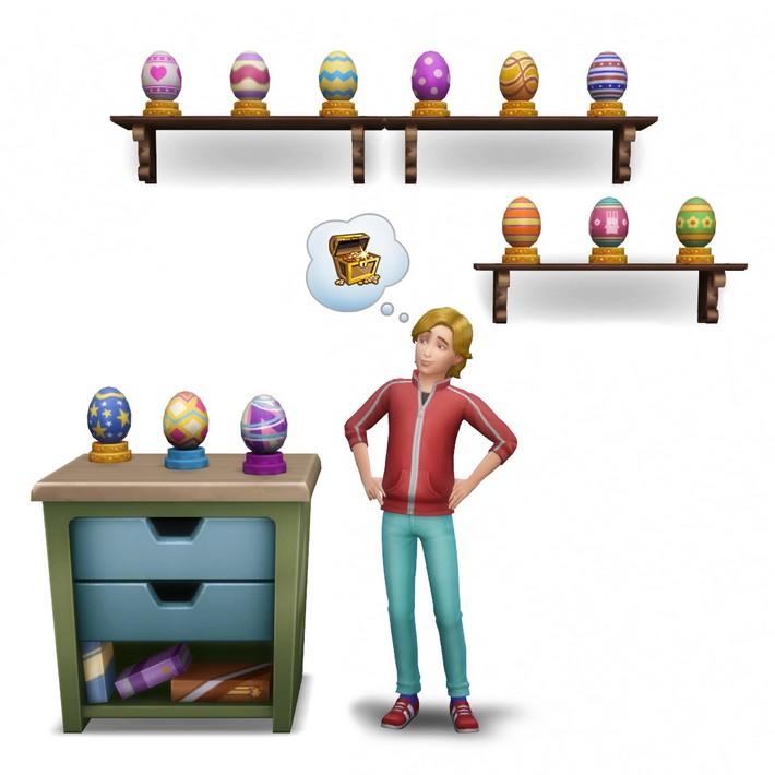 Cultive Plantafrutas e procure ovos no Desafio da Primavera do The Sims