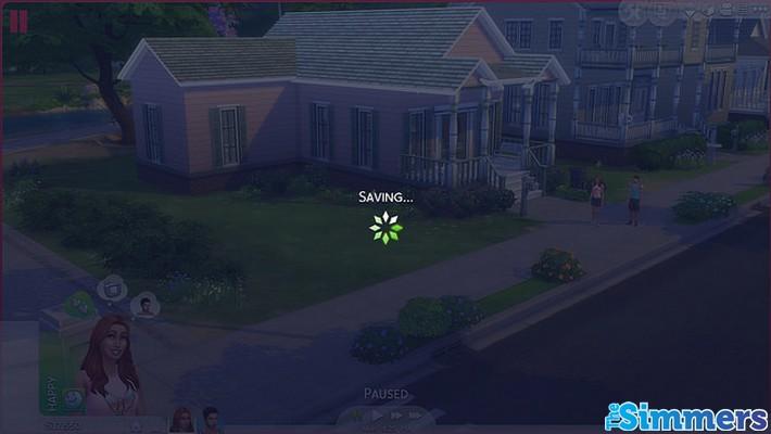 auto-save the sims 4