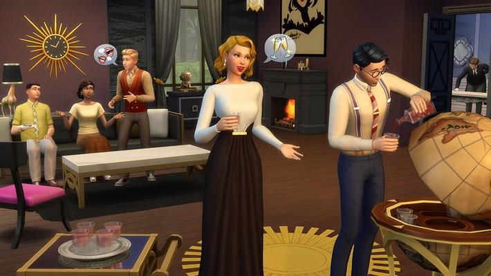 Revisite o clássico com The Sims 4 Glamour Vintage Coleção de Objetos