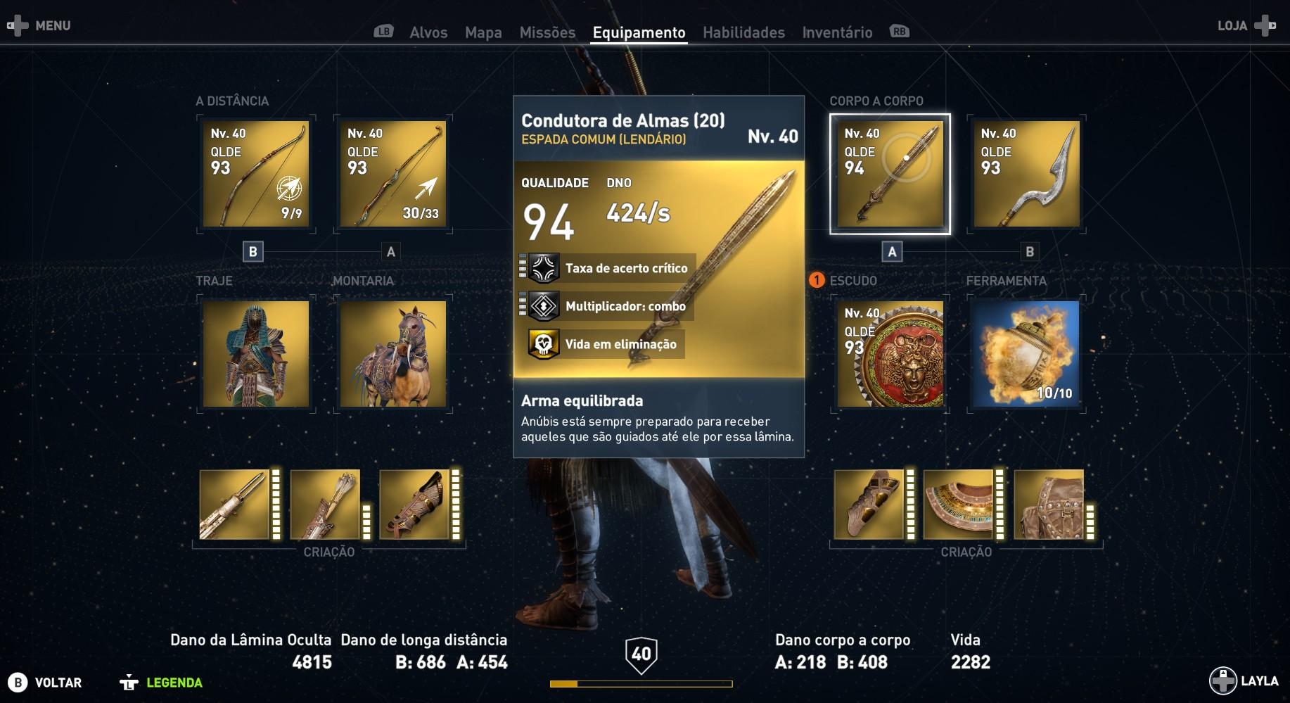 Como obter armas lendárias em Assassin's Creed Origins
