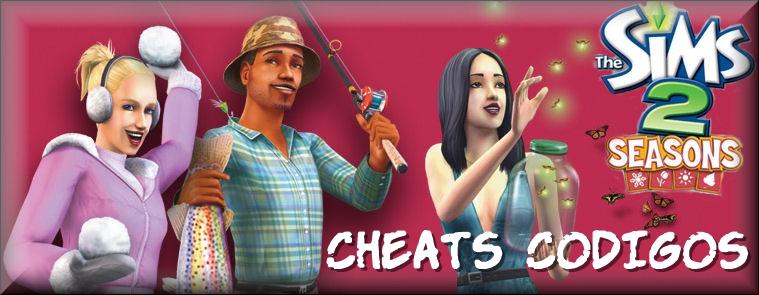 the sims 2 quatro estações cheats codigos