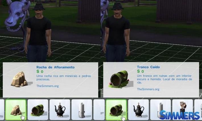 Mod Rãs e Rochas Compráveis para The Sims 4