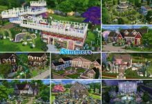 9 Lotes Incríveis do The Sims 4 Jardim Romântico Coleção de Objetos