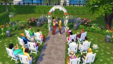 Planeje um casamento perfeito no Parque do Centro com The Sims 4 Vida na Cidade