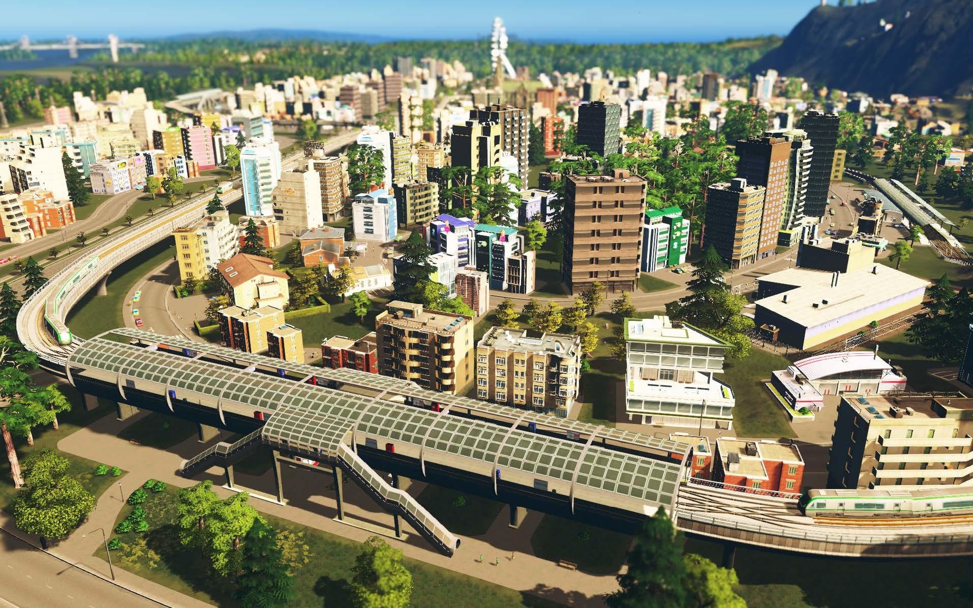 A estação de metrô elevada leva os cidadãos a novas alturas.