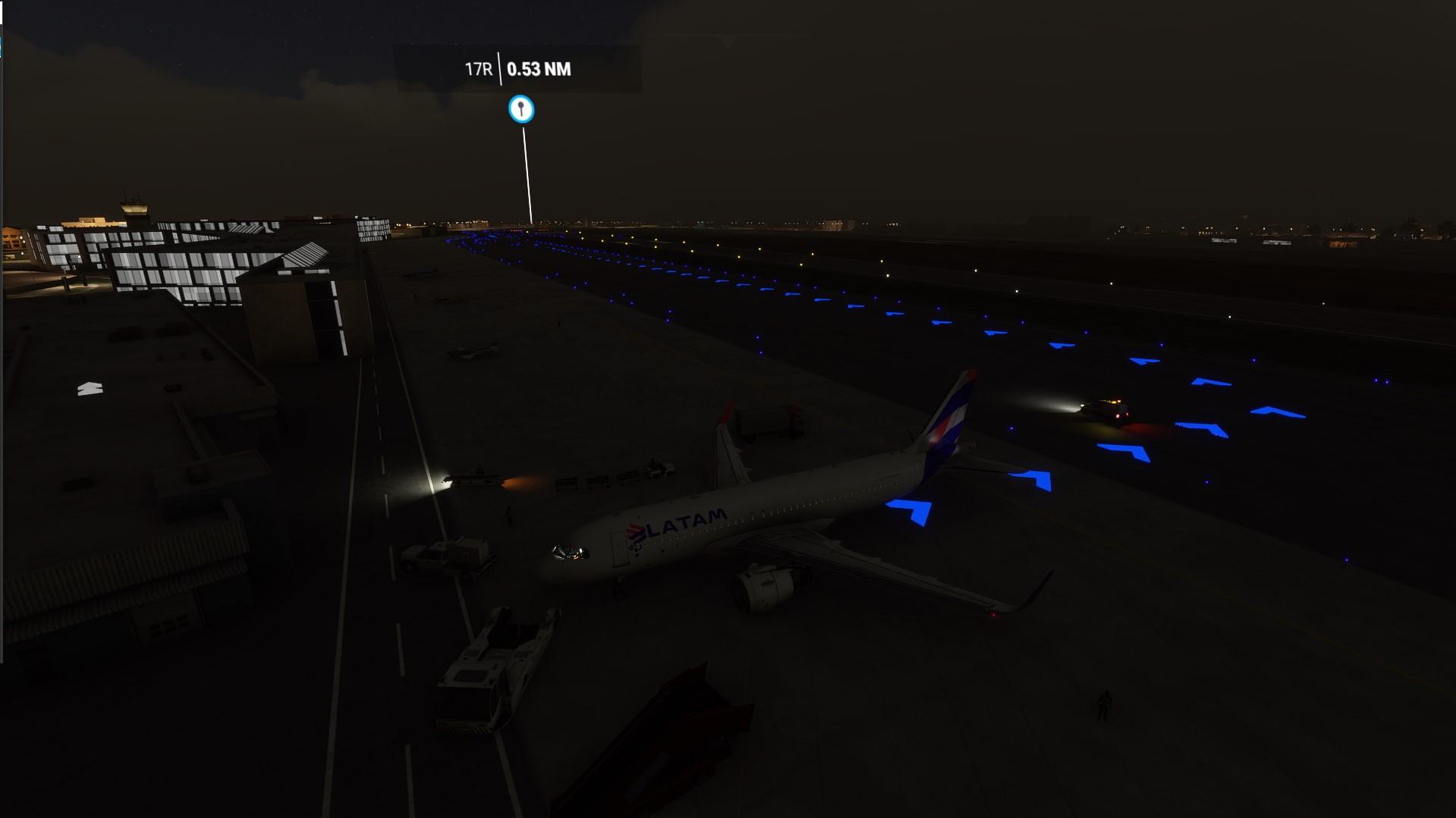 Faixa de taxi flight simulator