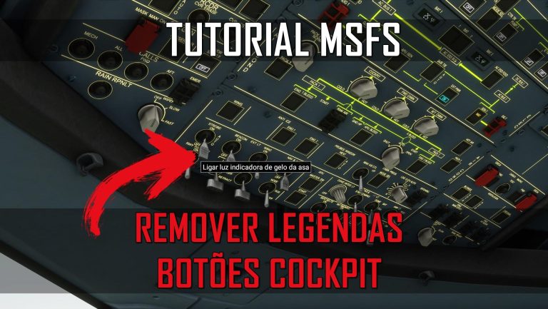 MSFS | Plugin removedor de legendas das ferramentas do cockpit