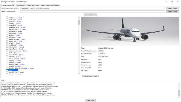 MSFS – Software gerenciador de Pinturas / Liveries do Microsoft Flight Simulator