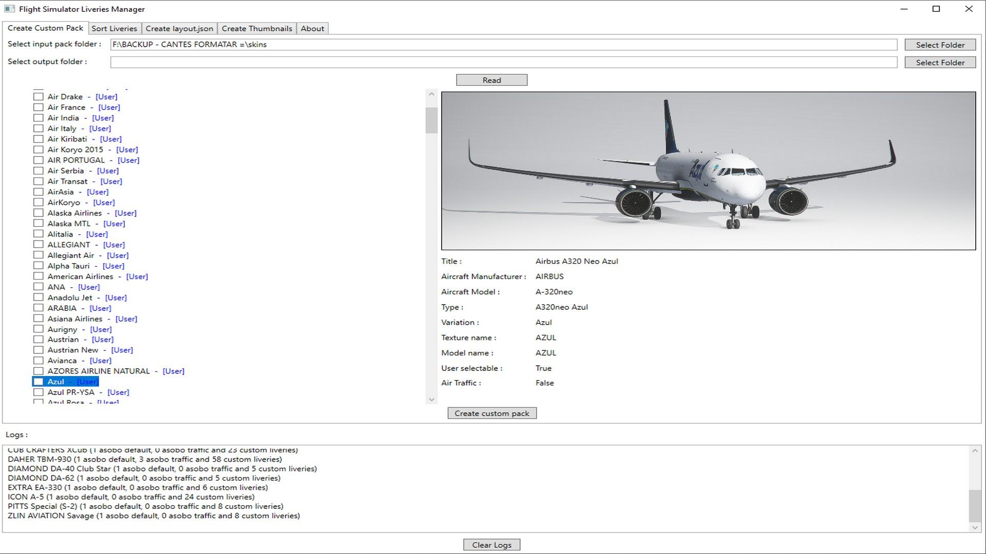 Software gerenciador de Pinturas / Liveries do Microsoft Flight Simulator