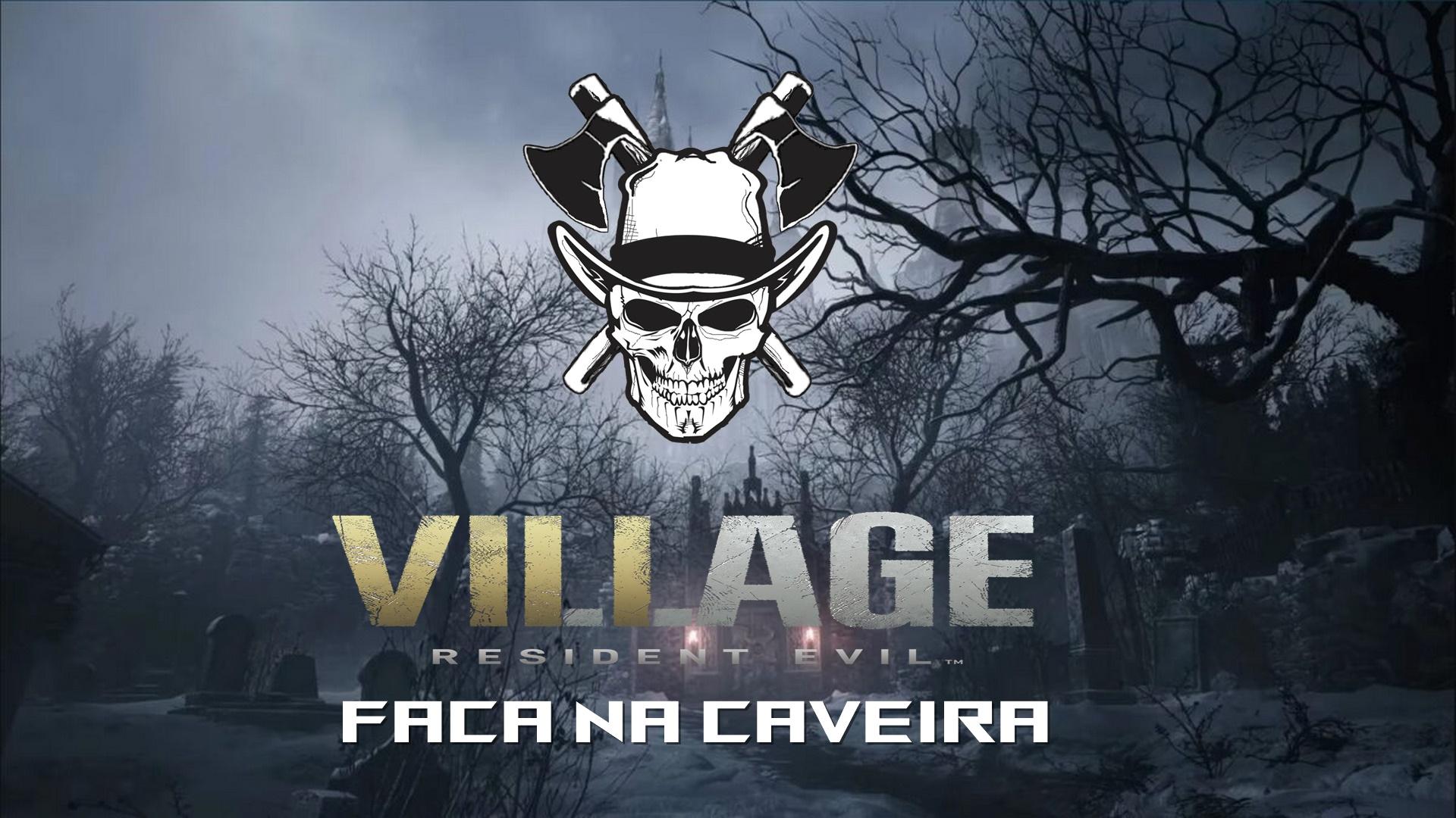 Resident Evil Village faca na caveira