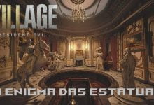 o enigma das estatuas resident evil village