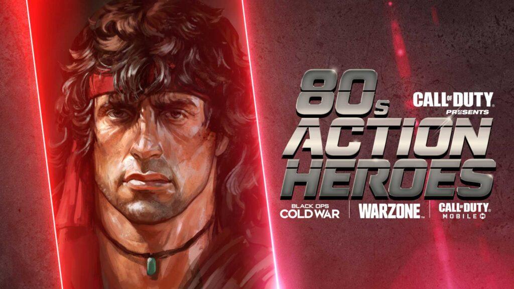 pacotes Rambo e Die Hard CoD action heroes