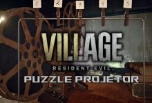 resident evil 8 village puzzle projetor