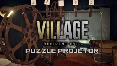 resident evil 8 village puzzle projetor