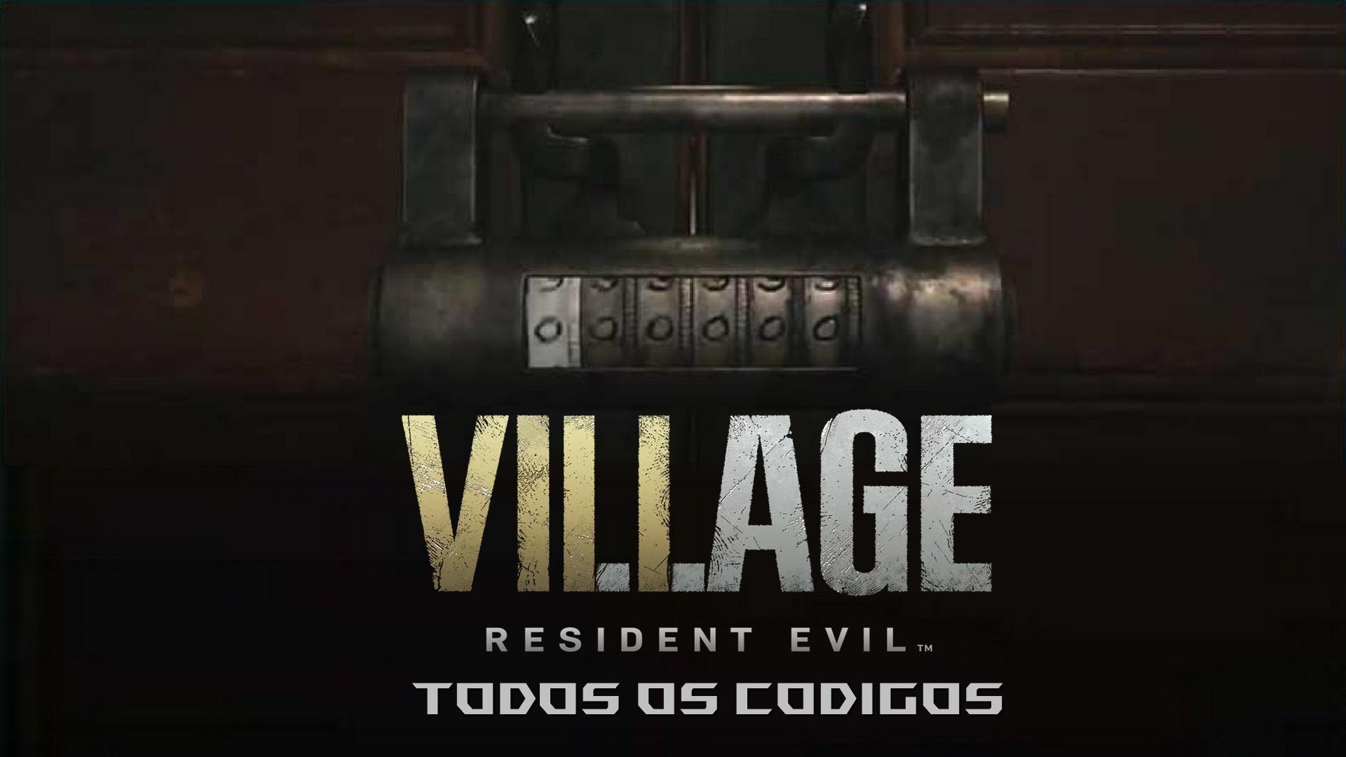 todos os codigos de serguranca de resident evil village 1