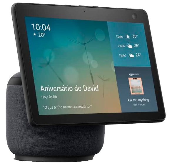 Echo Show 10 Smart Display HD de 101 com movimento e Alexa cor Preta