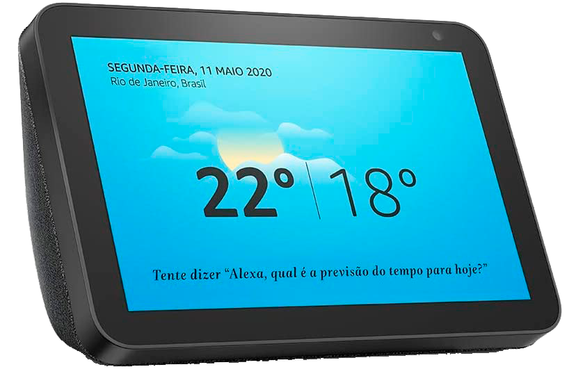 Echo Show 8 1a Geracao Smart Speaker com tela de 8 e Alexa Cor Preta
