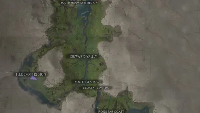 mapa completo de hogwarts legacy