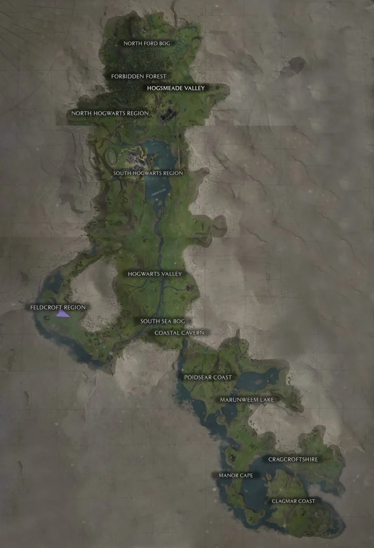 Hogwarts Legacy: Revelado o Mapa Completo do Mundo