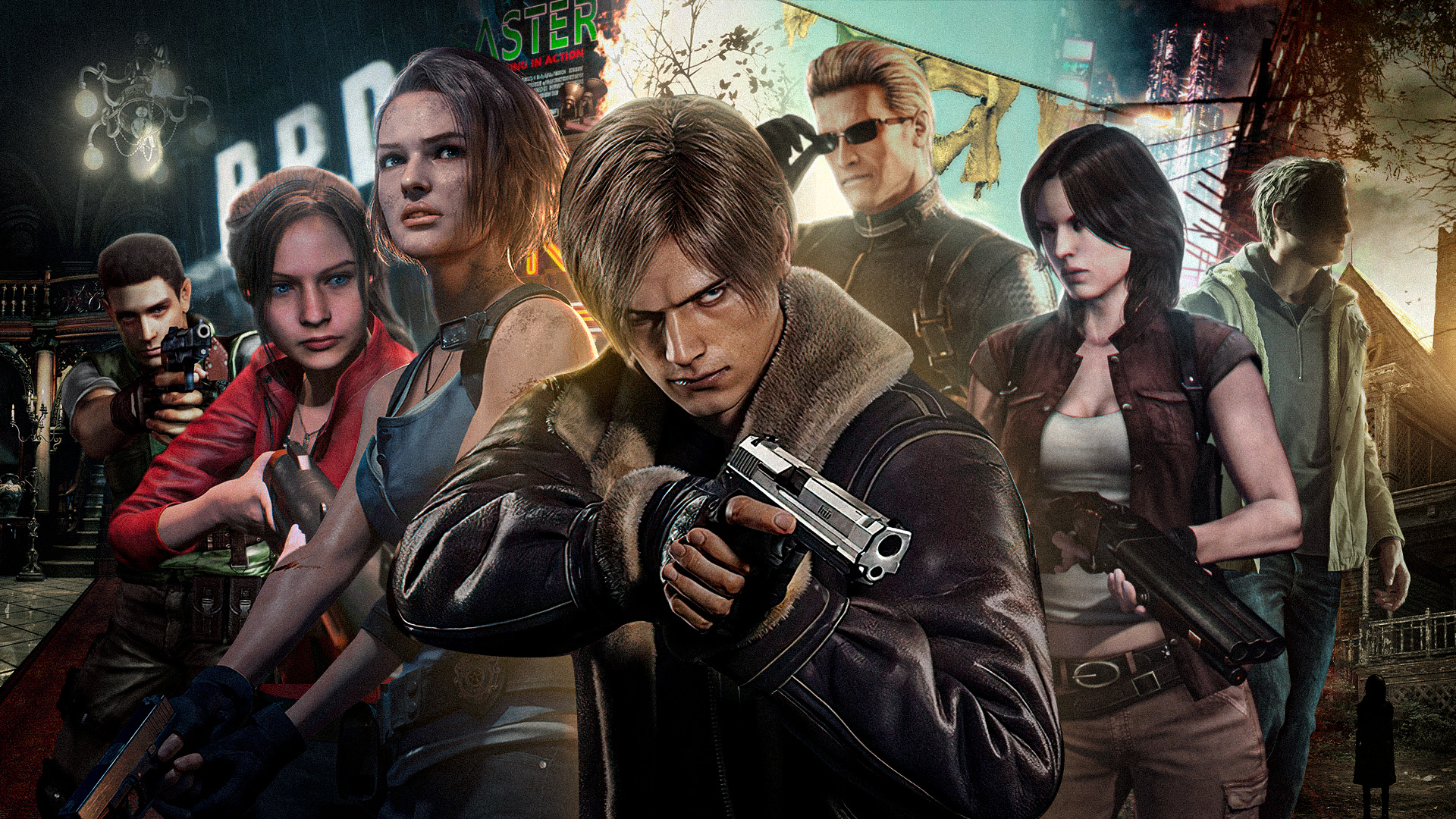 Resident Evil: Imagem de novo filme reúne Chris, Brad, Jill e Wesker