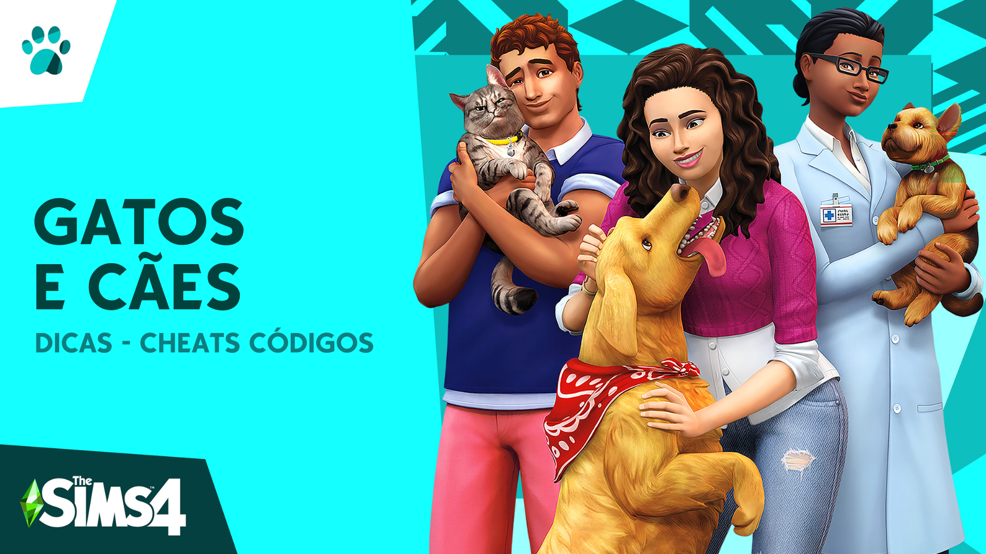 DICAS - CHEATS CÓDIGOS THE SIMS 4 GATOS E CÃES