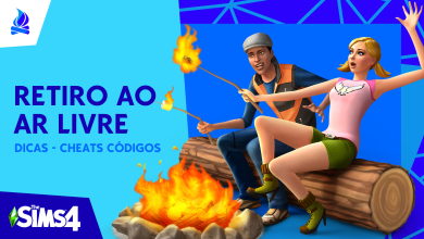 DICAS - CHEATS CÓDIGOS THE SIMS 4 RETIRO AO AR LIVRE