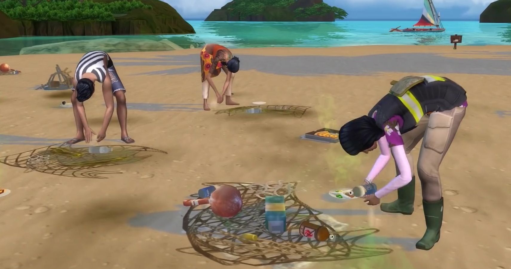 praia suja the sims 4 ilhas tropicais