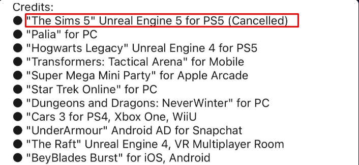 the sims 5 cancelado consoles