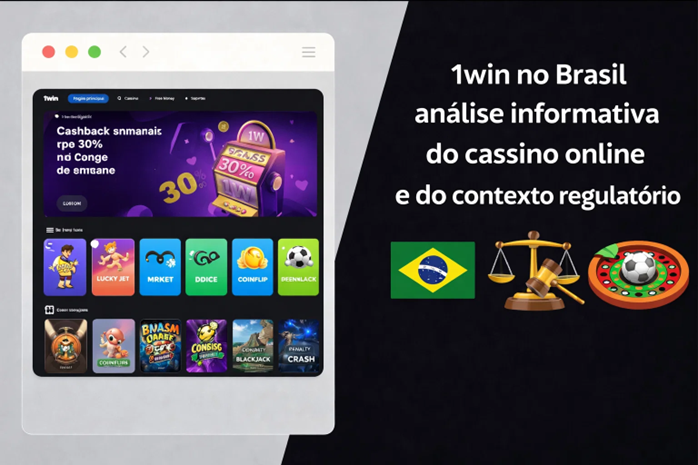 1win no Brasil análise informativa do cassino online e do contexto regulatório
