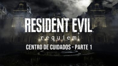 Grace tenta escapar da Garota Monstro no Centro de Cuidados em Rhodes Hill enquanto Leon enfrenta inimigos com motosserra no detonado passo a passo.