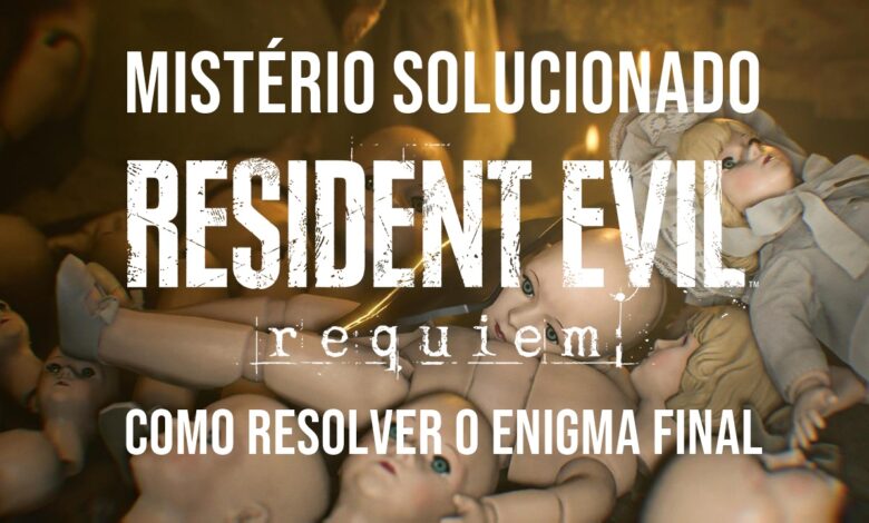 Boneca de Marie aparece durante a fuga no Centro de Pesquisa após cumprir todos os requisitos secretos do Enigma Final em Resident Evil Requiem.